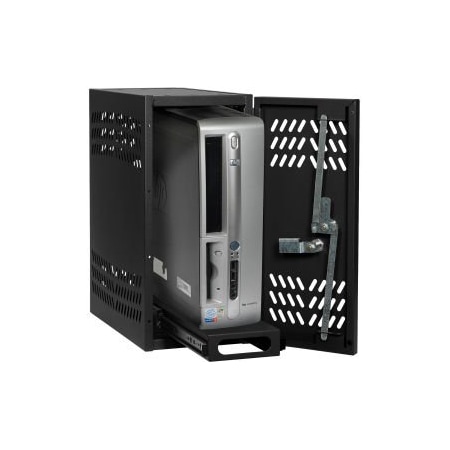 Datum Filing Systems Datum Large Hanging CPU Locker, Black CPU2-T25